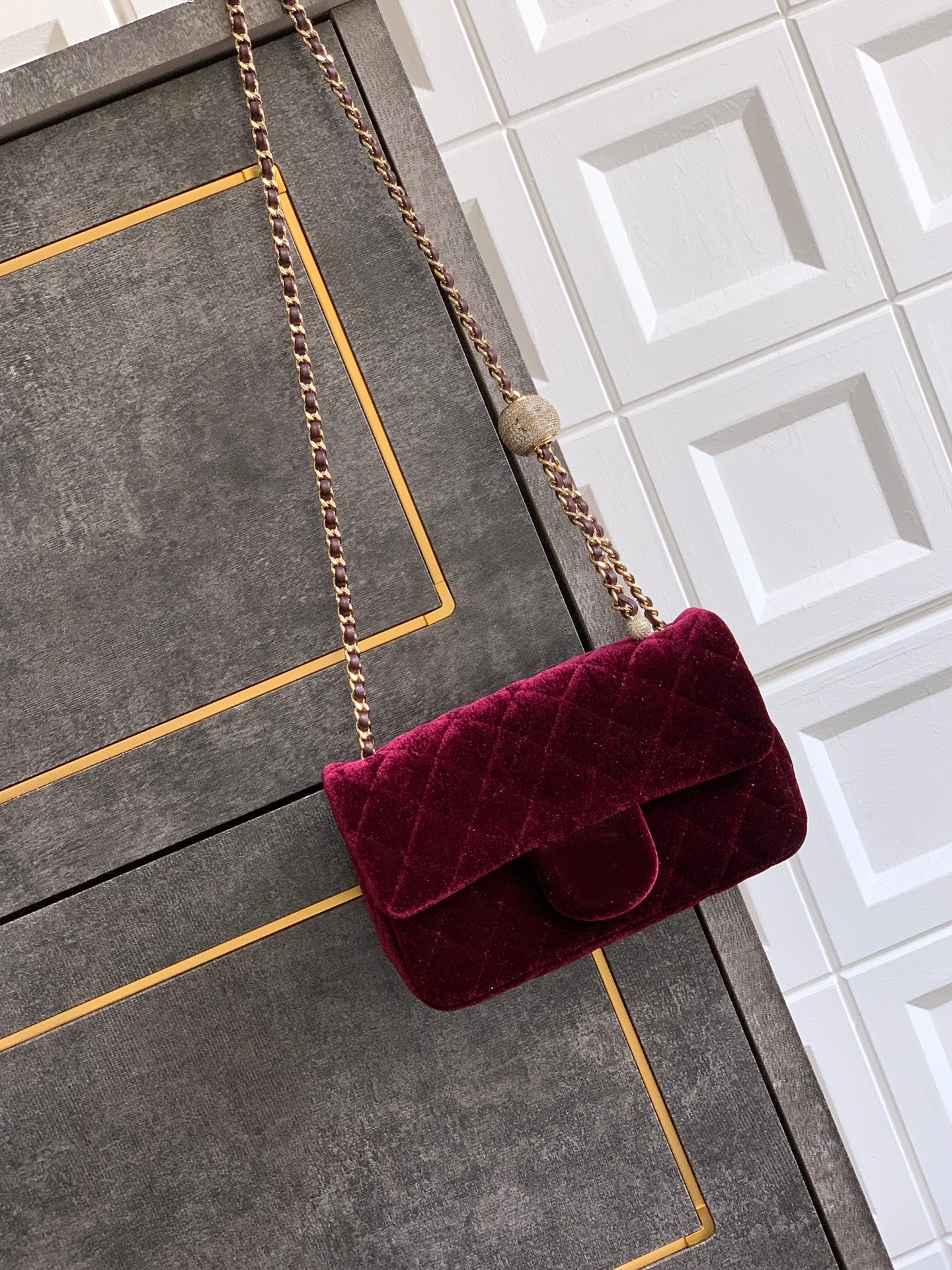 Luxury Bag 25C Designer Double cover Velvet fabric Elegant and noble Cross shoulder Handbag Fashion Banquet bag luxurydesignerbag