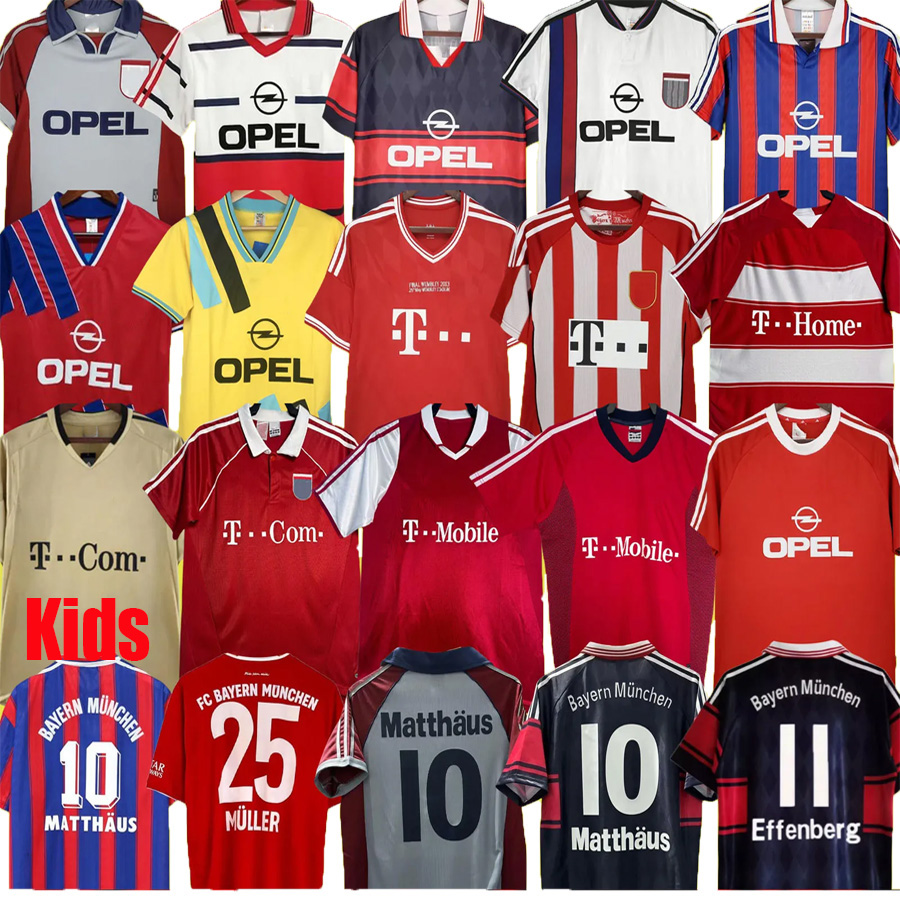Retro bayern Soccer jerseys 94-01 Retrio kids MARADONA Littbarski ELBER Pizarro SCHOLL Klinsmann Matthaus Lizarazu Muller ROBBEN Ribery Schweinsteiger munich