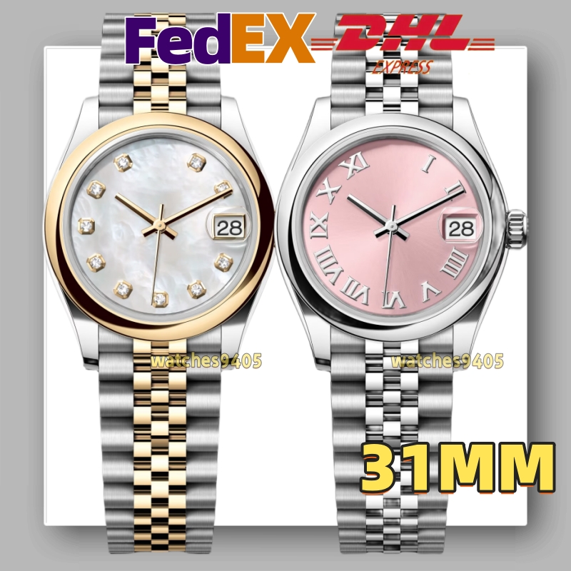 Women's Watch Luxury Ladies Watch Designer Watches Super clone 31mm Cal.2671 movement Automatic Mechanical Watch 904L steel Sapphire Waterproof FedEX