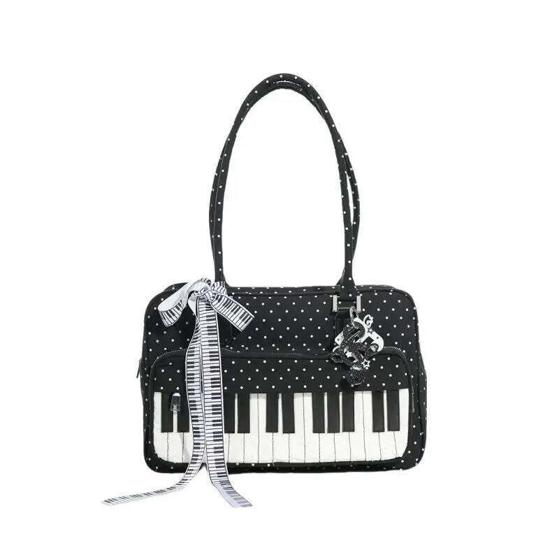 Designer Luxury European And American Fashion Personalized Abi Polka Dot Piano Appearance Design Square Women New Original Shoulder Bag Tide