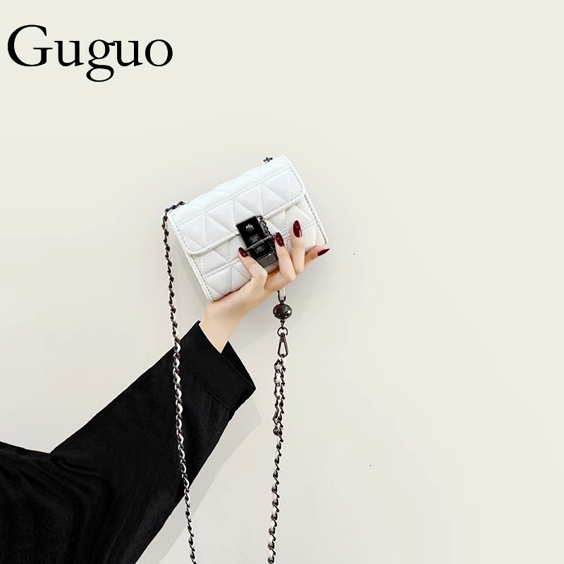 Guguo Designer Bag High-end Small Bag For Women Luxury Bag Summer 2025 New Hot Style Niche Lipstick Bag Retro Crossbody Mini Chain Bag