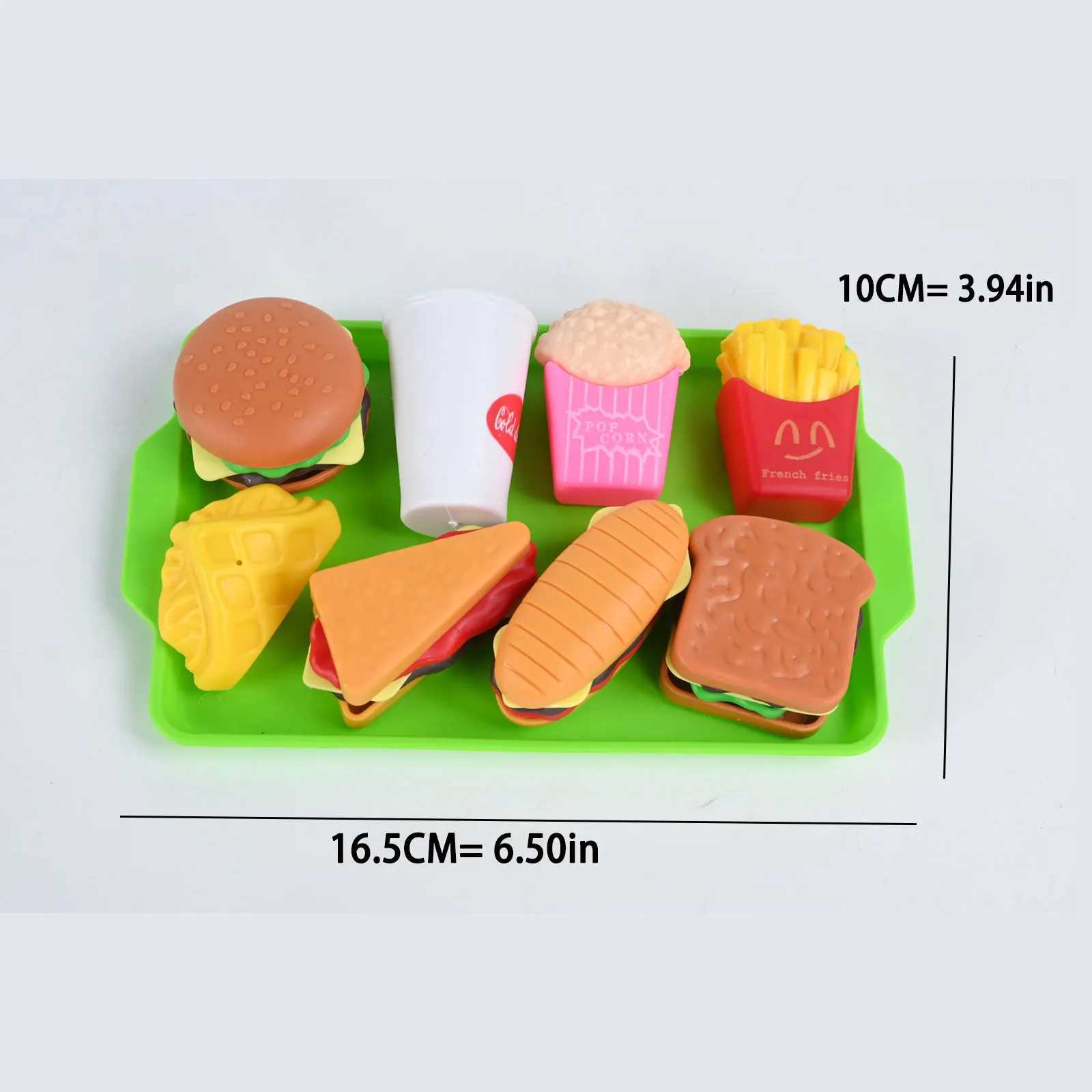 9Piece Set Of ChildrenS Hamburgers Simulated French Fries Sand Boys And Girls Playing House Kitchen Puzzle Toy C250922