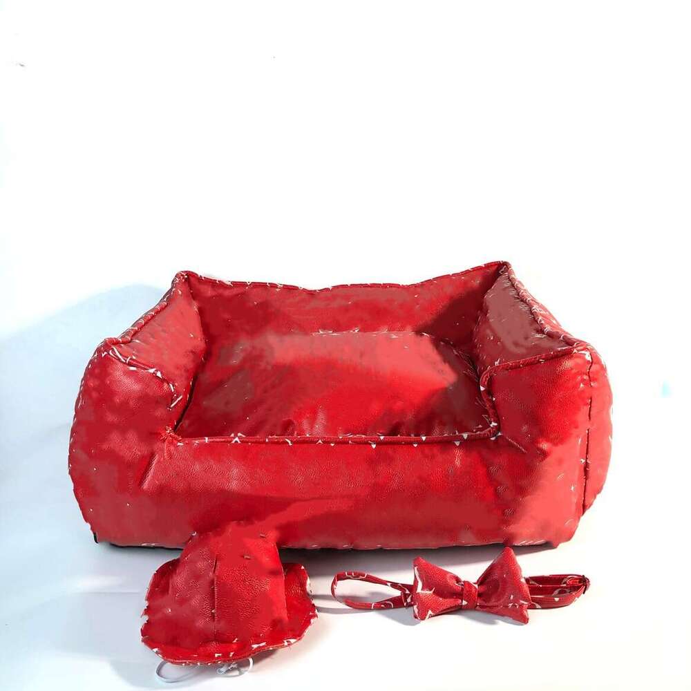 2025 new Designer Bed with Pillow and Blanket Anti-Anxiety Orthopedic Pet Beds Sofa for Indoor Cats or Cozy Dog House Puppy Poodles Nest Sleep Warm Ke