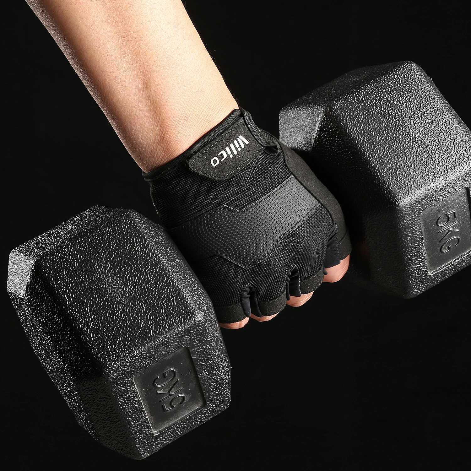 Half Finger Gloves Gym Fitness AntiSlip Women Men Gel Pad Gloves Gym Cycling Fingerless Gloves Bicycle Accessories J250922