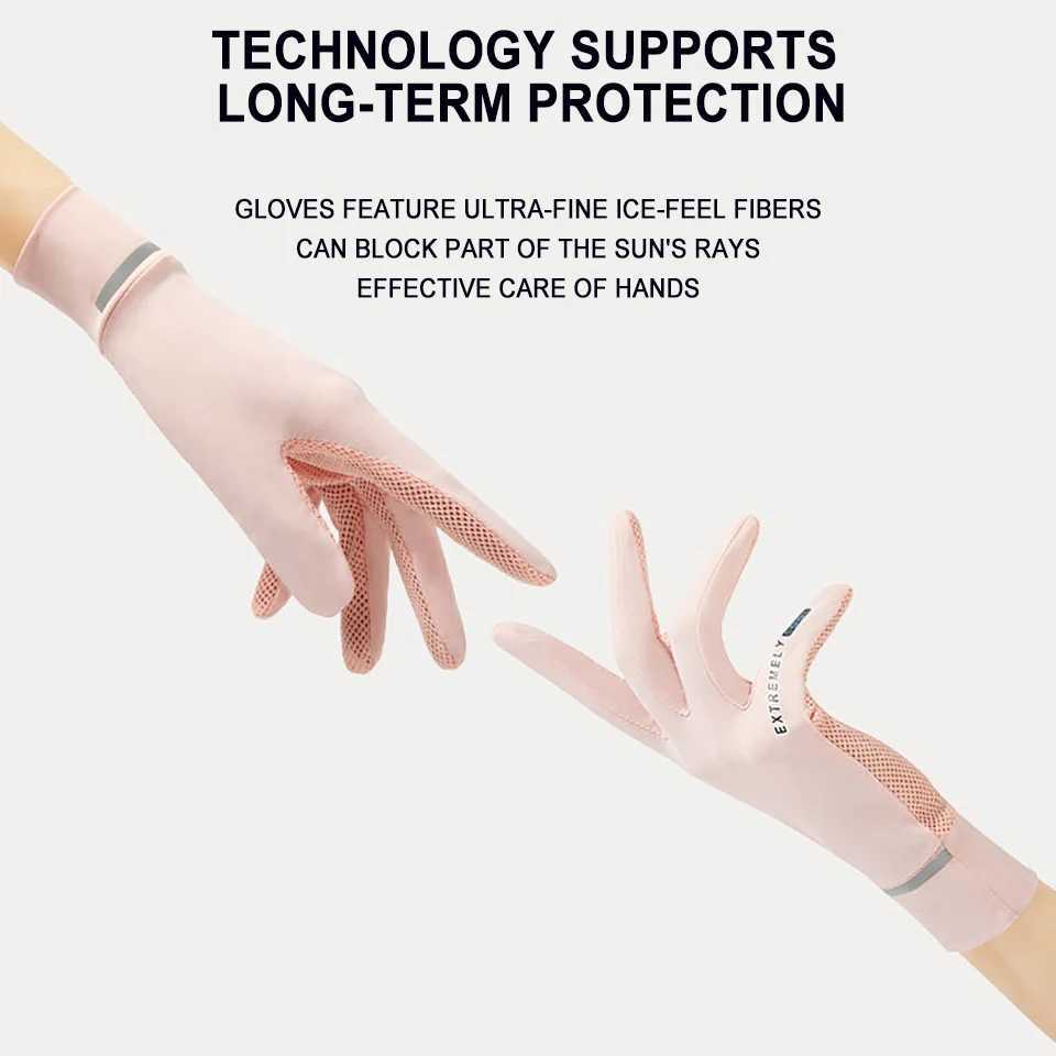 GTUBIKE Sunscreen Ice Silk Gloves Summer Sun Protection Gloves Fashion Cycling Motorcycle Running Mittens Thin AntiUV Gloves J250922