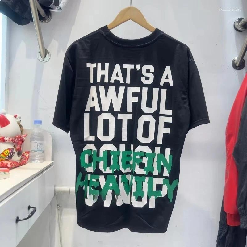 Men's T Shirts That's A Awful Lot Of Cough Syrup Print T-Shirt Comfortable Summer Casual Short Sleeve Unisex Top Cartoon Streetwear