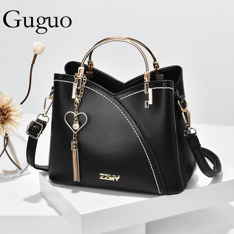 Guguo Designer Bag Women's Bag 2025 New Trend Handbag Korean Style Color Block Large Capacity Luxury Bag Fashion Shoulder Crossbody Bag Wholesale