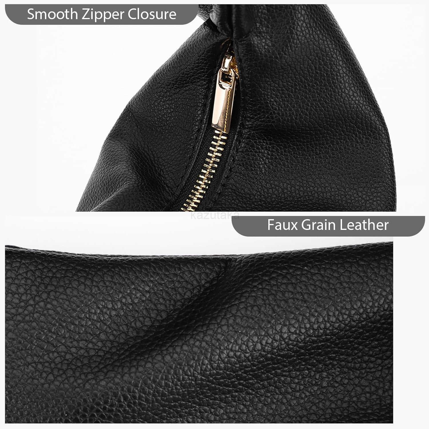 Women Slouchy Small Tote Bag Soft Leather Handbag Black Shoulder Bag Burgundy Red Purse Z250922