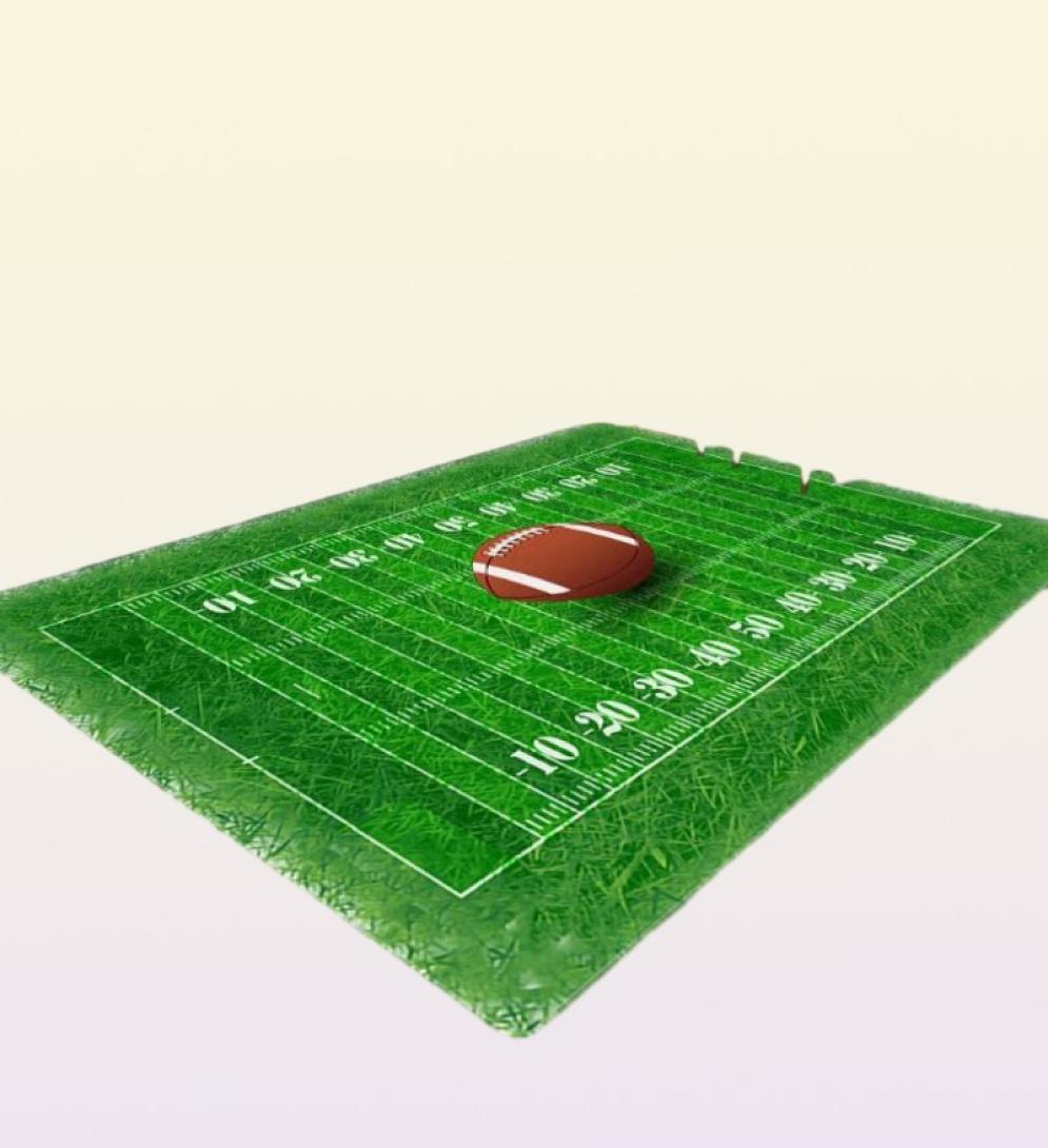 Carpets 3D Green Football Carpet Kids Room Baseball Rug Field Parlor Bedroom Living Floor Mats Large Rugs Home Customized2587297