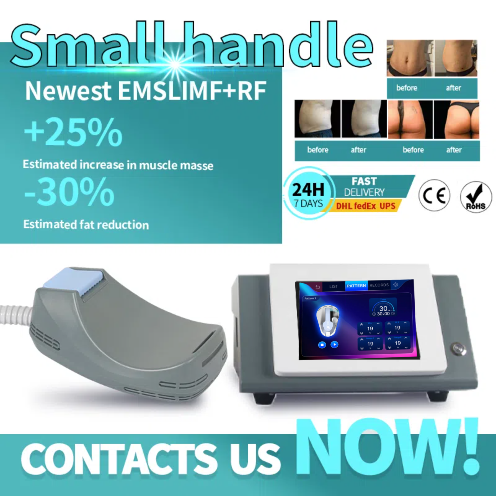 EMSzero HIEMT Body Slimming EMS Increse Muscle Mass And Reduce Fat Machine RF EMS Sculpting Body Weight Loss Muscle Building Butt Lifting Machine 200H