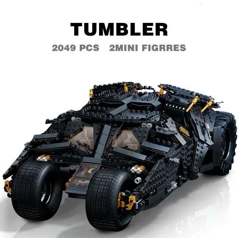 2049 PCS Tumbler Black Sports Car Compatible 76240 76023 83663 Building Blocks Bricks Toy Birthday Christmas GiftXJ250922