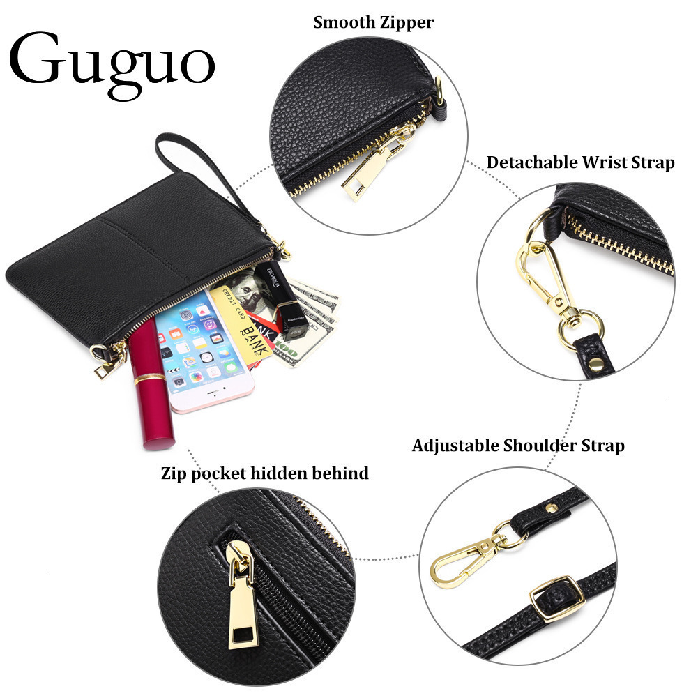 Guguo Designer Bag Women's Clutch Bag 2025 New Simple Casual Single Shoulder Luxury Bag Crossbody Bag PU Phone Bag In Stock One Piece Dropshippin