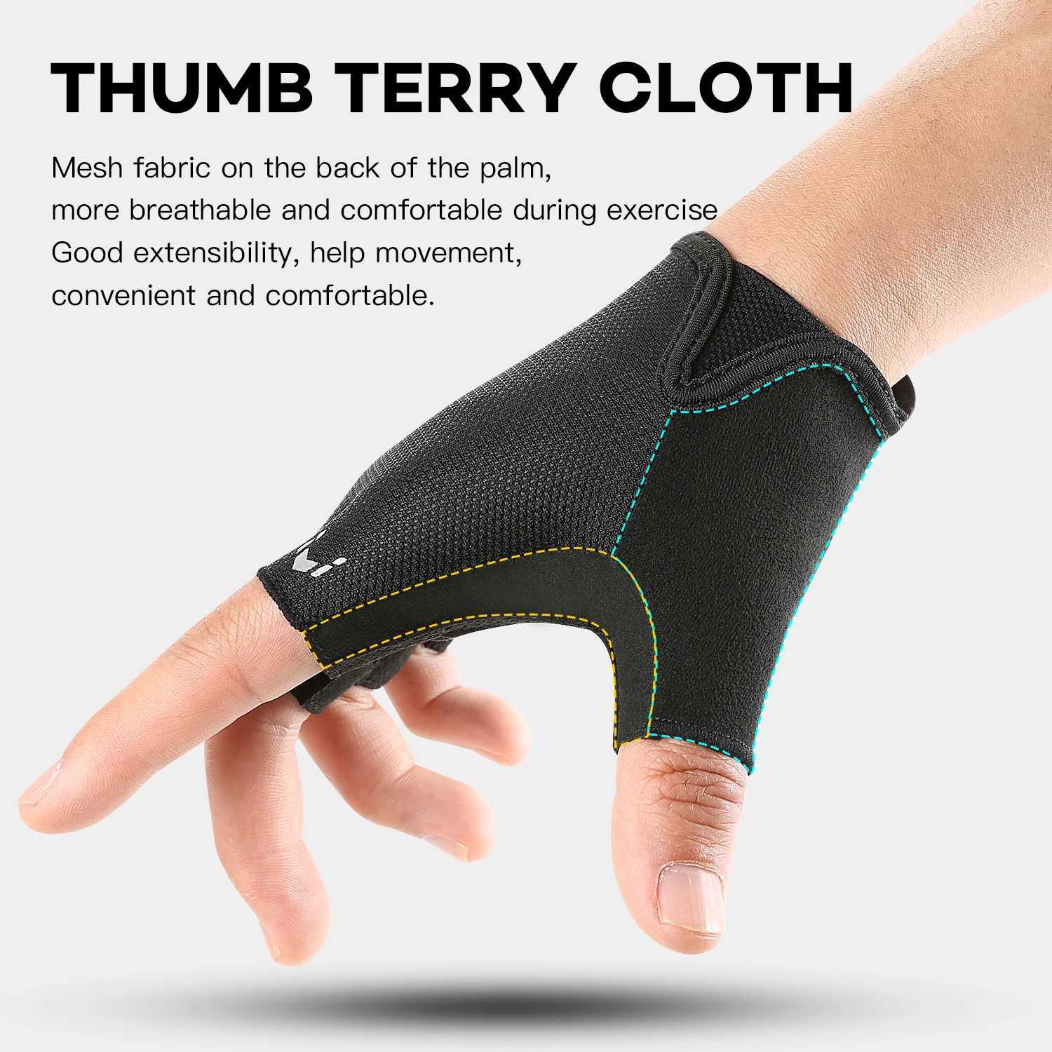 Half Finger Cycling Gloves Men Women Anti Slip Shock Breathable Summer Bicycle Gloves Fingerless Sports Gym Training Bike Gloves J250922