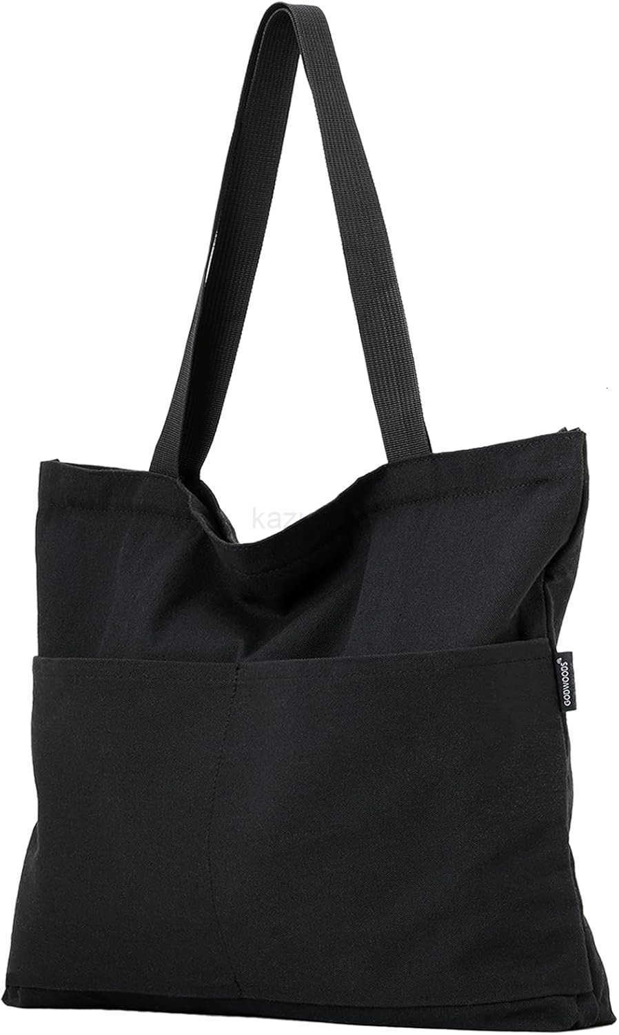 Tote Bag Aesthetic Canvas Handbags with Zipper for Women Travel Shoulder Bags Purses with compartments Z250922