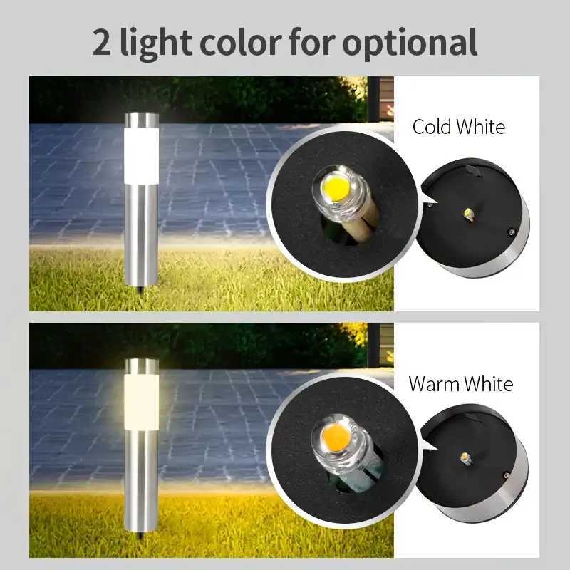 124PCS Solar LED Lawn Lights IP65 Waterproof Outdoor Courtyard Lights Suitable for Terrace Path Garden Landscape Lighting C250922