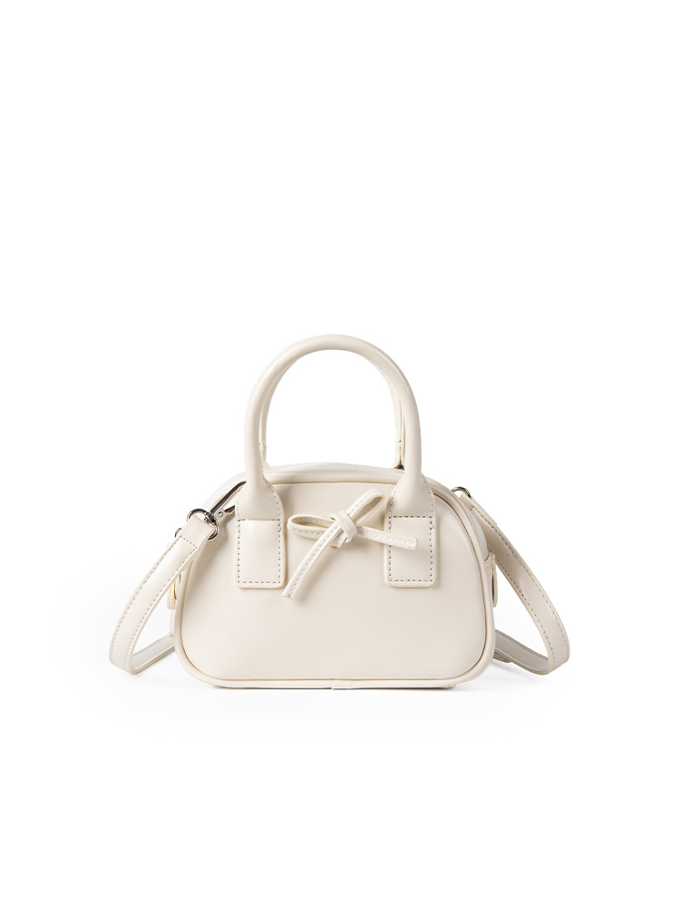 2025 Popular Style Fashion Versatile Cute Bowknot Bowling Korean Version Niche Design Women's Handbag Shoulder Crossbody Bag