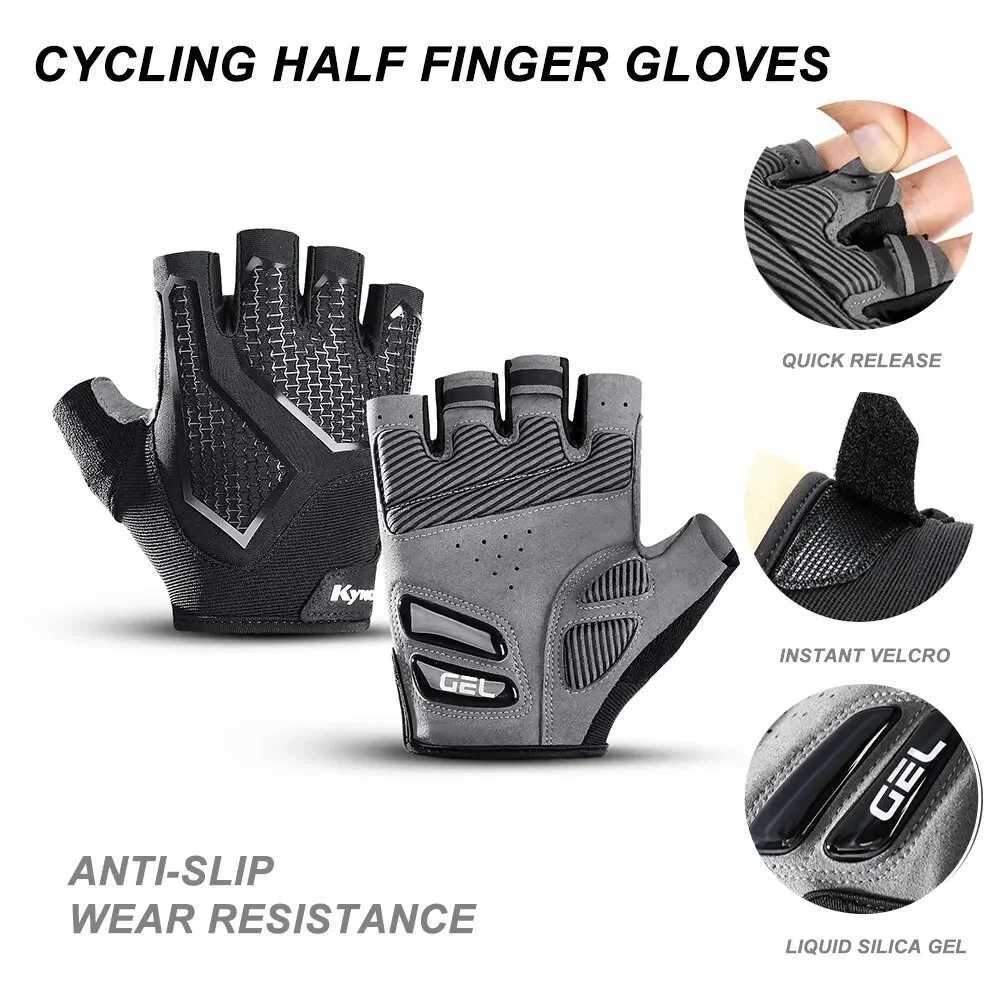 HalfFinger MenS And WomenS Cycling Gloves Liquid Silicone ShockAbsorbing Breathable Sports Bike Fitness Gloves Hiking Gloves J250922