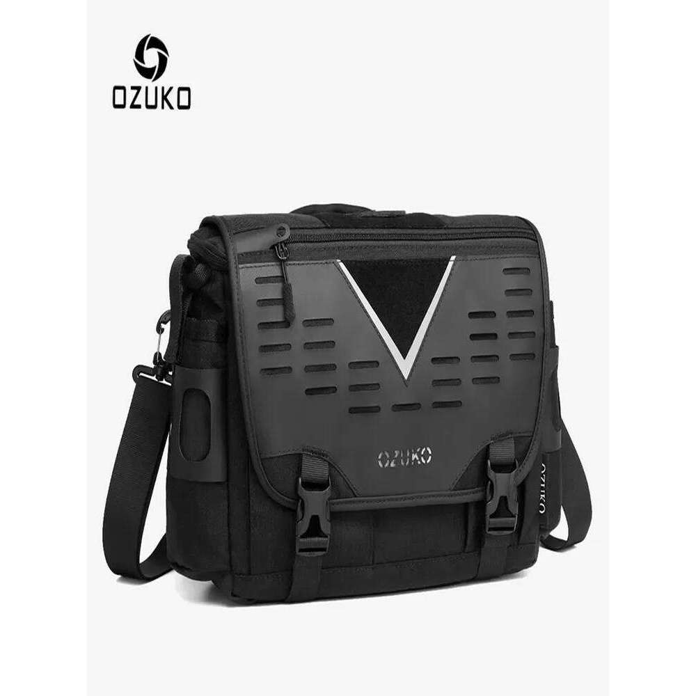 Designer Luxury OZUKO Fashion Men Shoulder High Quality Large Messenger Bags Male Water Resistant Handbag Outdoor Short Trip Crossbody Bag