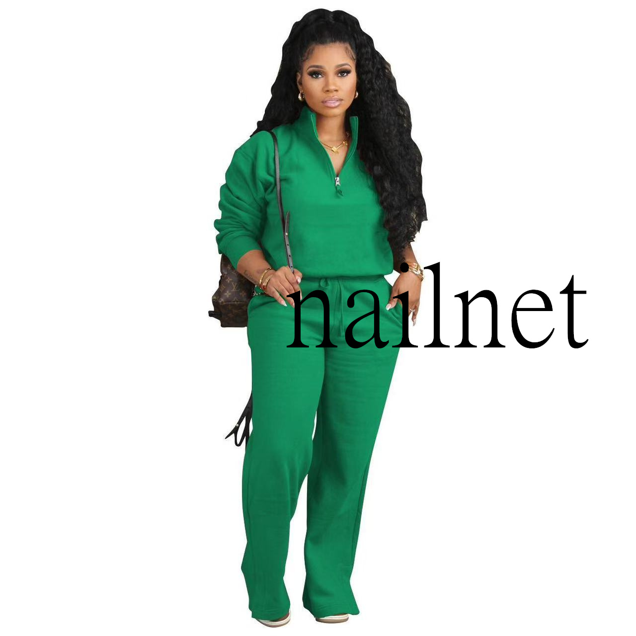 Designer Womens Tracksuits Autumn Winter New Fashion Hoodie green velvet suit Womens Two piece Set