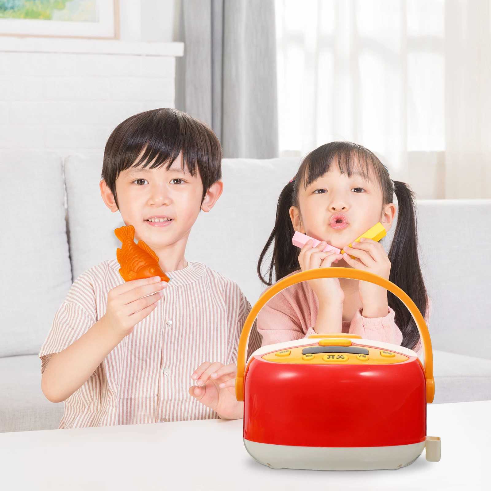 1 Set Simulation Kitchen Set Kids Educational Electric Cooker With Spray Function ParentChild Interactive Cooking Game For C250922