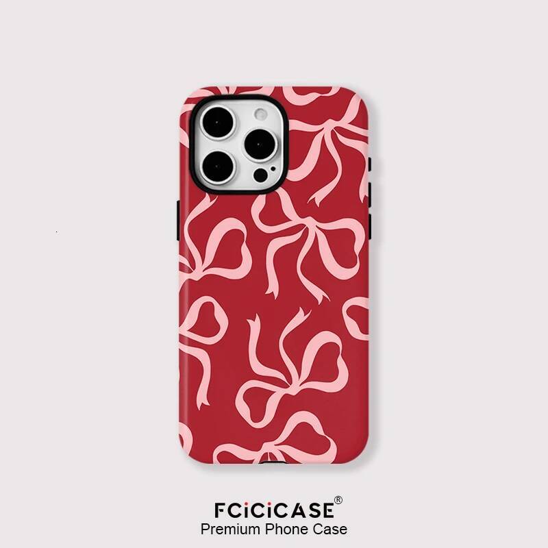 Lovely Bow Phone Case iPhone 16 15 14 13 12 11 Pro Max Plus For Magsafe Wireless Two in one Magnetic Back Cover
