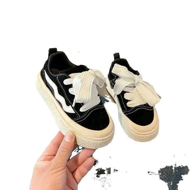 Kids Sneakers Round Toe Comfortable Fashion Non-slip Sports Shoes for Toddlers Children Soft Sold Casual Versatile ShoeXJ250311 J250625 J250