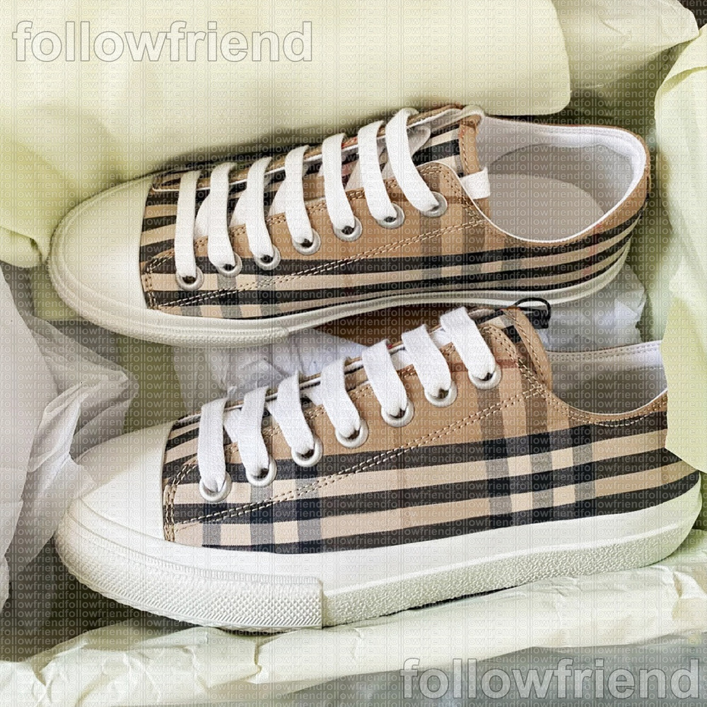 Designer luxury Canvas shoes designer vintage sneakers lattice mens womens casual shoes calfskin embossed leather patched trainers platform sneakers 35-45