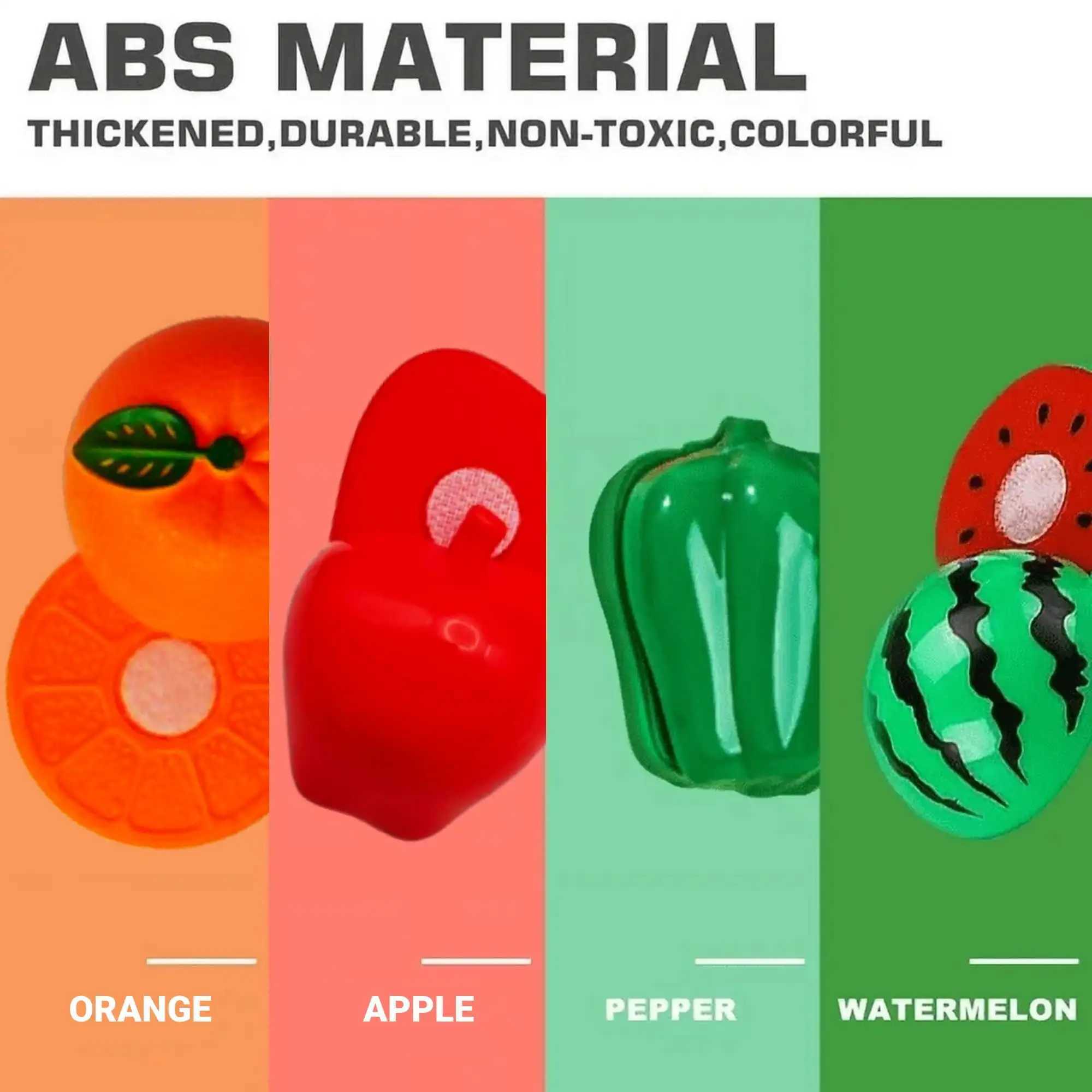 Cutting Play Food Toy Kids ABS Realistic Pretend Kitchen Toys 29Piece C250922