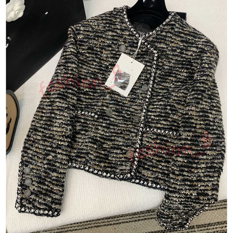 Designer Women's Jackets runway jacket coats Autumn Winter New Short Tweed Blazers Jacket for women Luxury Office Formal Outerwear SML