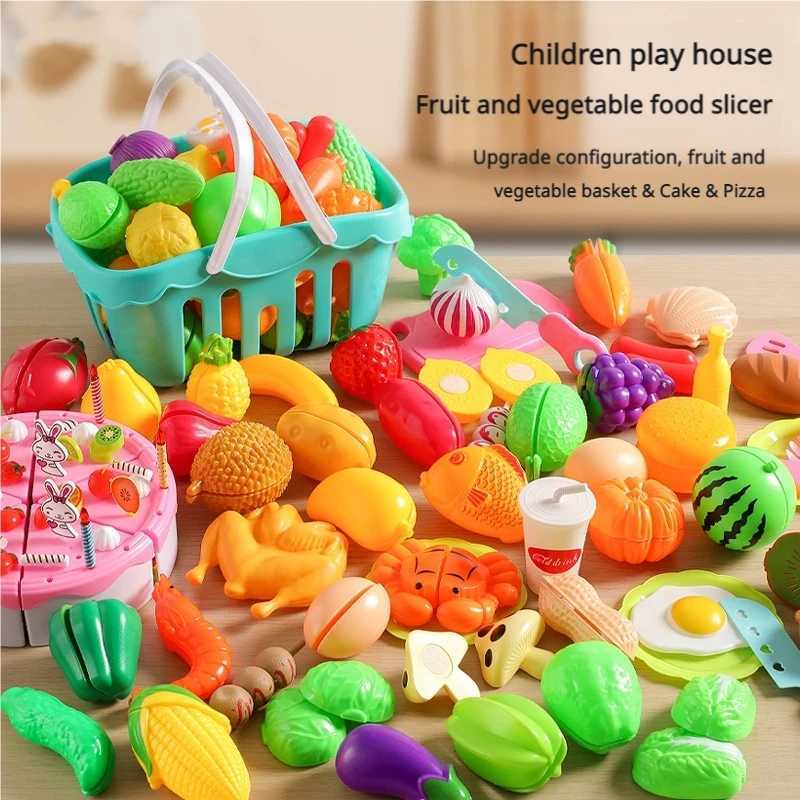 DIY Fruit Cutting Toys Vegetables Fruits And Vegetables ParentChild Simulation Kitchen Food Childrens Birthday Gifts C250922