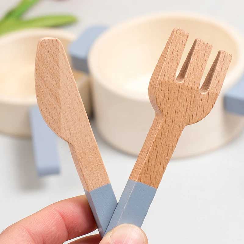 childrens Wooden simulation kitchen toys early education educational toys simulation pots and pans food roleplay chef C250922