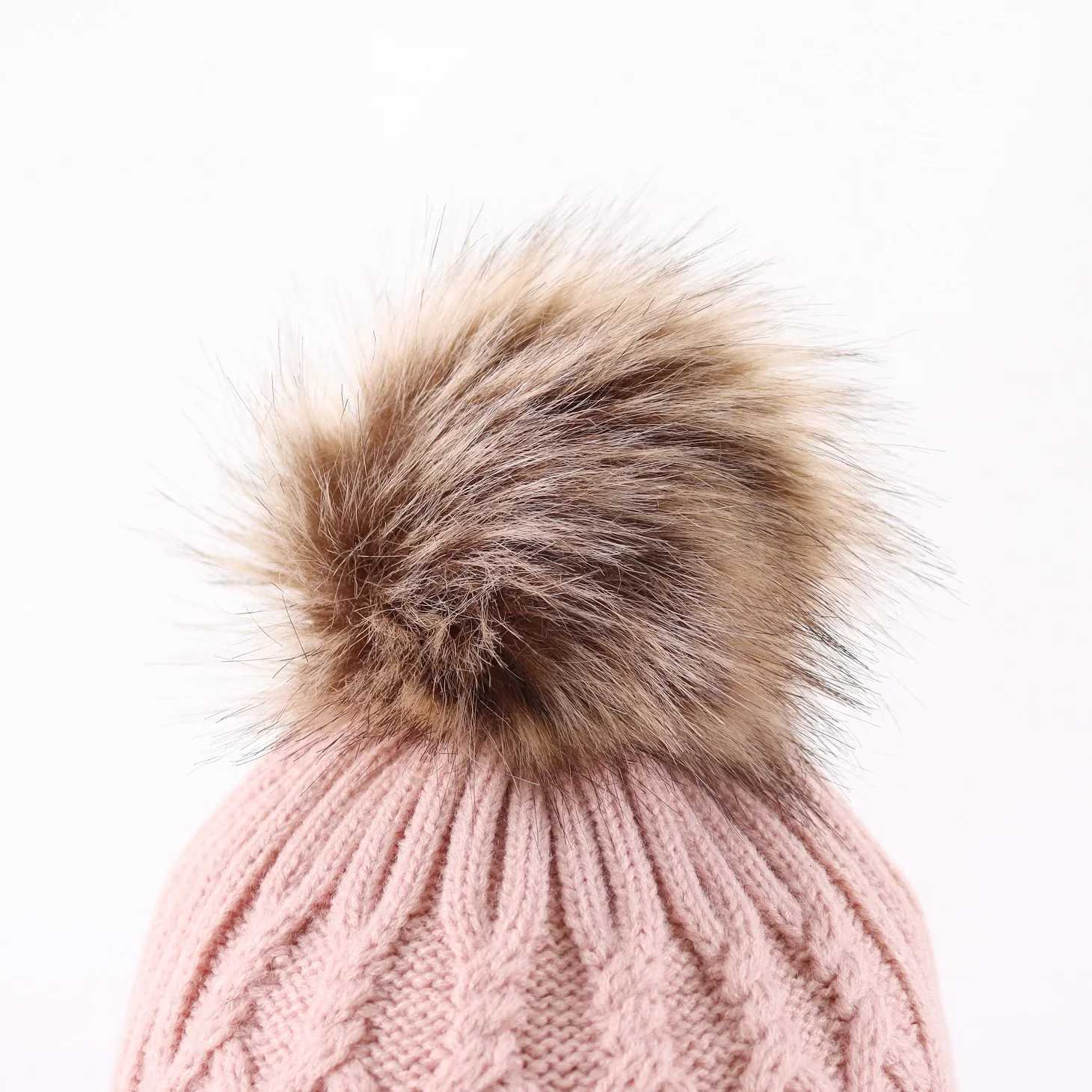 Baby Toddler Warm Earfl Beanie Kids Boys Girls Winter Fleece Li Knitted Hat Y250920