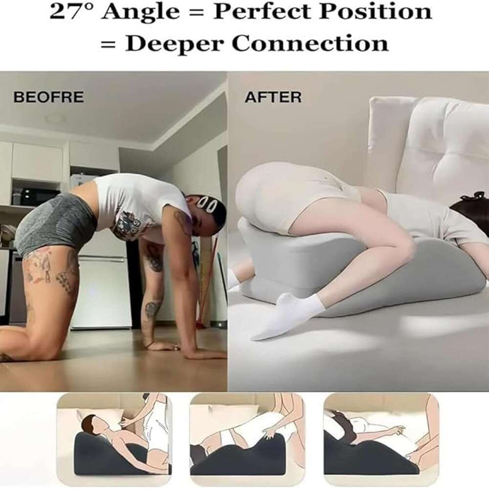 Sweet Spot Pillow, Chiromonk Couples Pillow - 27 Angle Perfect Position, Multi-Functional Memory Foam Wedge Cushion Intiy Support & Back, Ideal for Al