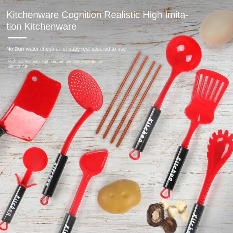 Childrens Home Kitchen Utensils Baby Kitchen Toys Puzzle Set 3 to 6 Years Old Simulated Cooking Girls Birthday Gift C250922
