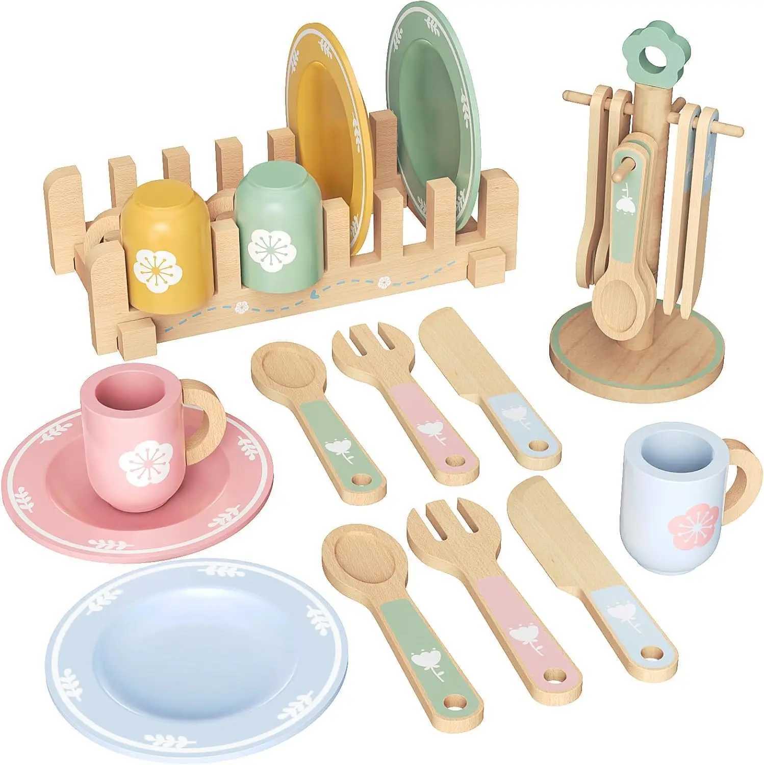 Wooden Cookie Play Food Set for Kids Kitchen Accessories Food Toys Pretend Play Slice and Bake Gift Toddler Learning Toys C250922