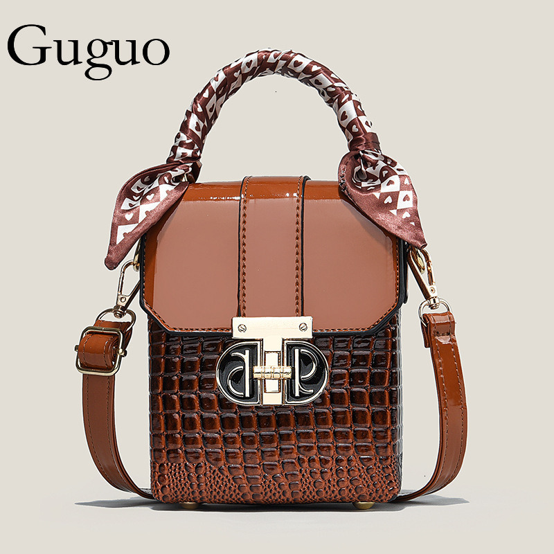 Guguo Designer Luxury Bag Bag New Stone Pattern Cross-border Versatile Bucket Vintage Small Bag Fashion Handbag Shoulder Bag Commuter Tote