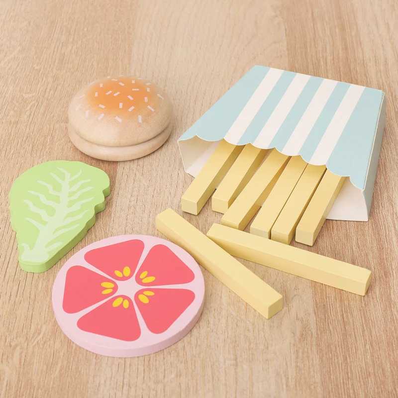 Wooden Food Creative Simulation Play House Fruits And Vegetables Kitchen Toys Desktop Decor Boys Girls Toy Cooking Set C250922