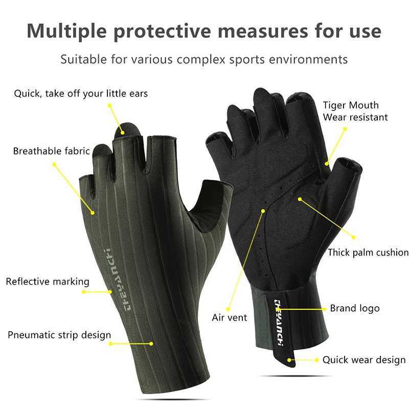 1Pair Breathable Half Finger Cycling Gloves Ultralight Road Bike Gloves AntiSlip Mountain Bike MTB Gloves Cycling Accessories J250922