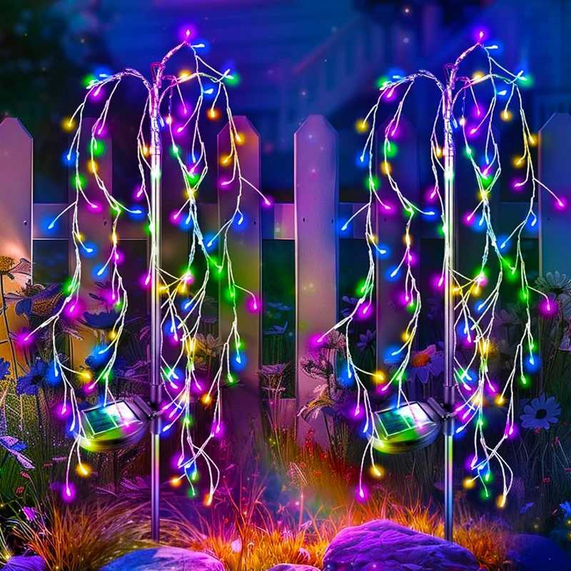 Solar Fairy Lights Outdoor Garden Waterproof Flower Lights For Yard Outside Patio Lawn Pathway Decorative Lamp 1pcs C250922