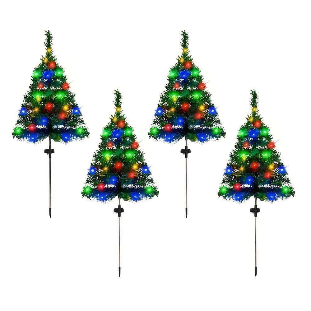 LED Solar Christmas Tree Lights Waterproof Halloween Christmas Outdoor Lawn Lamps Garden Patio Landscape Lamps Party Gifts C250922
