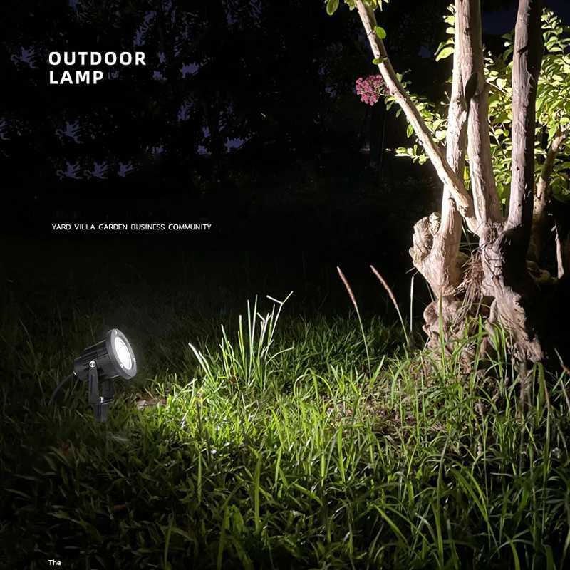 Garden Villa Square Greening Outdoor IP65 Waterproof LED Lawn Light Landscape Tree Spotlight 220V 110V 12V 24V LED Spotlight C250922