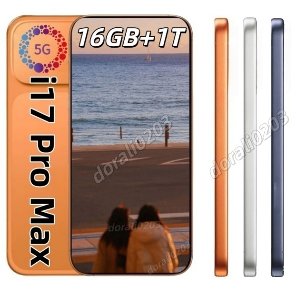 6.9-inch i17 i16 Pro max full-screen smart phone 16 RAM HD Camera 2TB 1TB 512GB Phone Face Phone Unlock Matte glass back cover GPS English TV Video smrtphones cell phone
