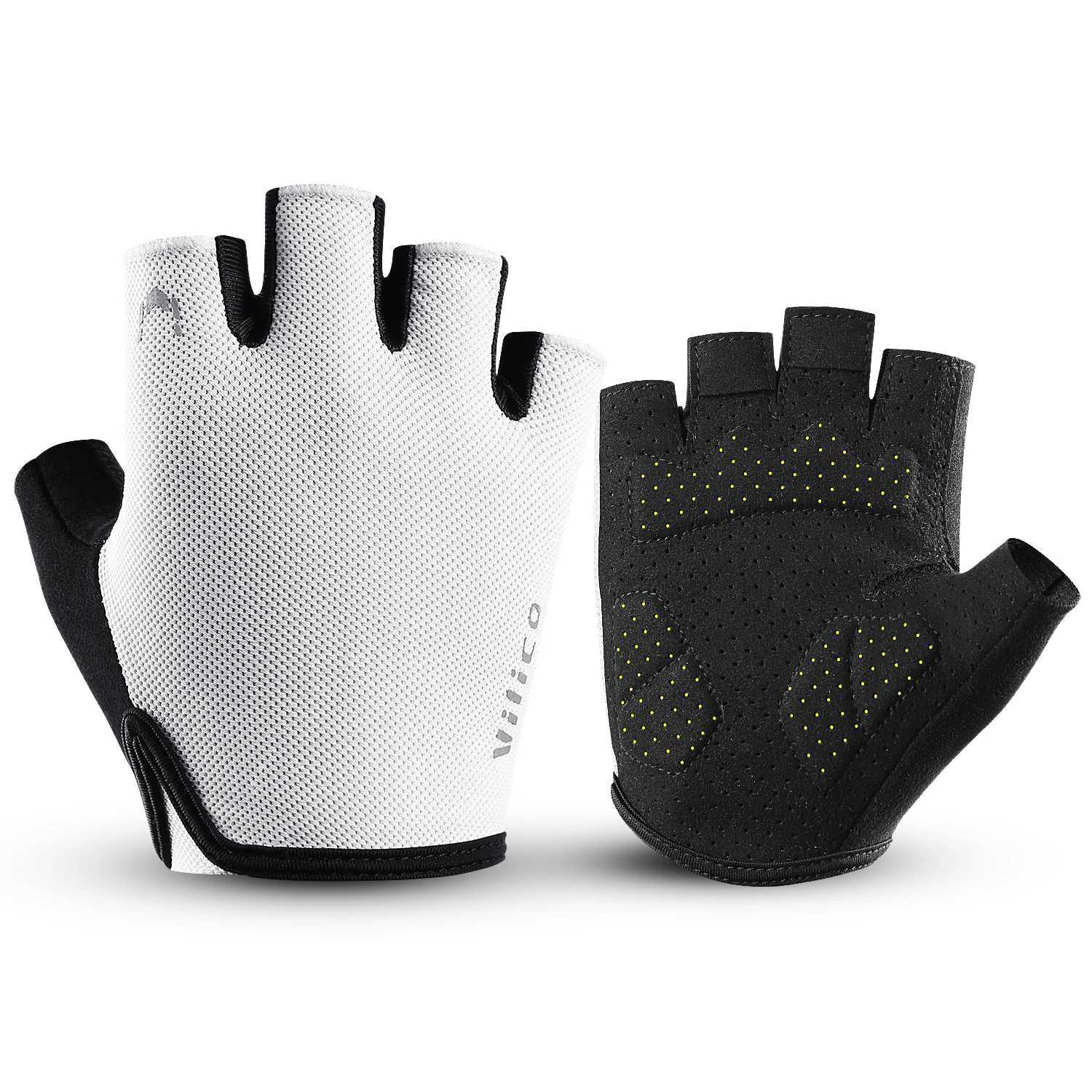 Half Finger Cycling Gloves Men Women Anti Slip Shock Breathable Summer Bicycle Gloves Fingerless Sports Gym Training Bike Gloves J250922