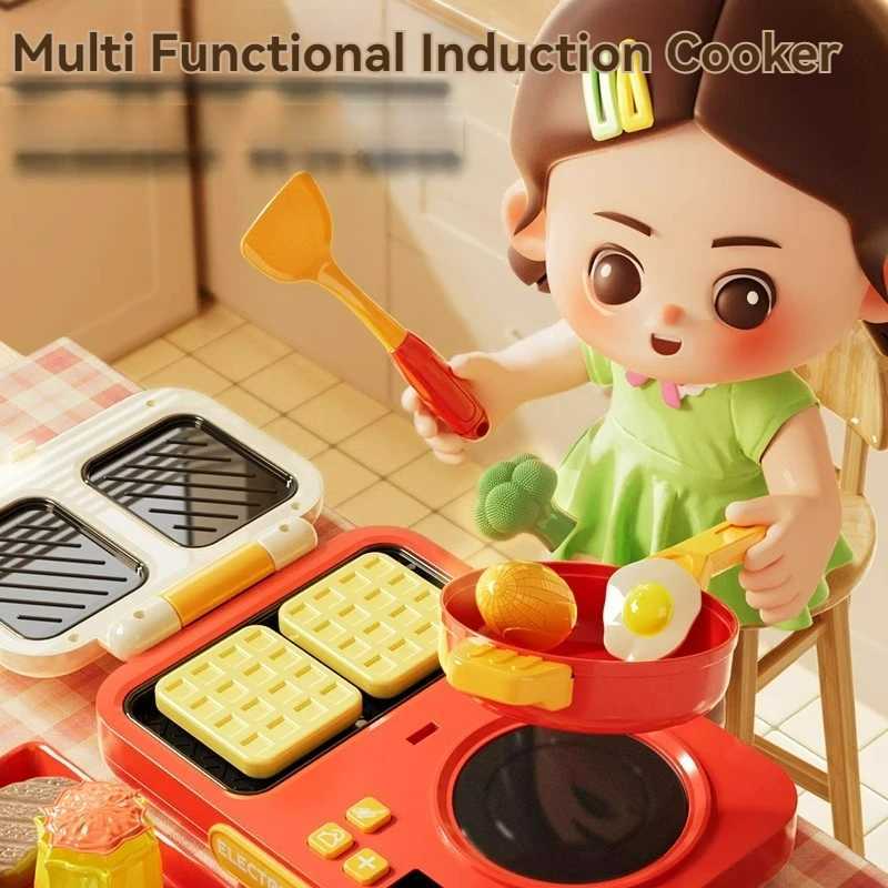 Childrens Educational Pretend Play House Kitchen Toy Set Simulation Cooking Tableware Set Toys for Kids Girls Christmas Gifts C250922