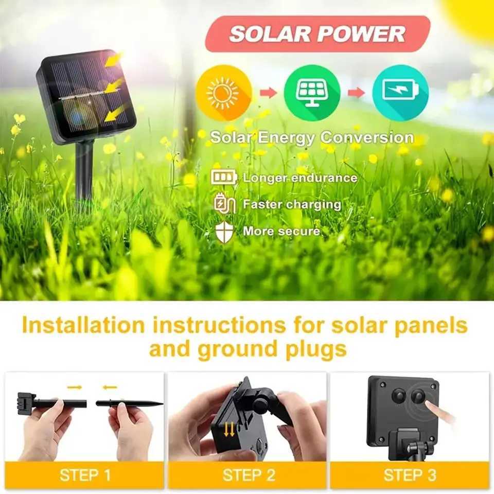 Solar Led Bubble Ball Lawn Lights Decorative Lamp Outdoor Warm Decoration Powered Driveway Lamps For Patio Walkway Garden String C250922