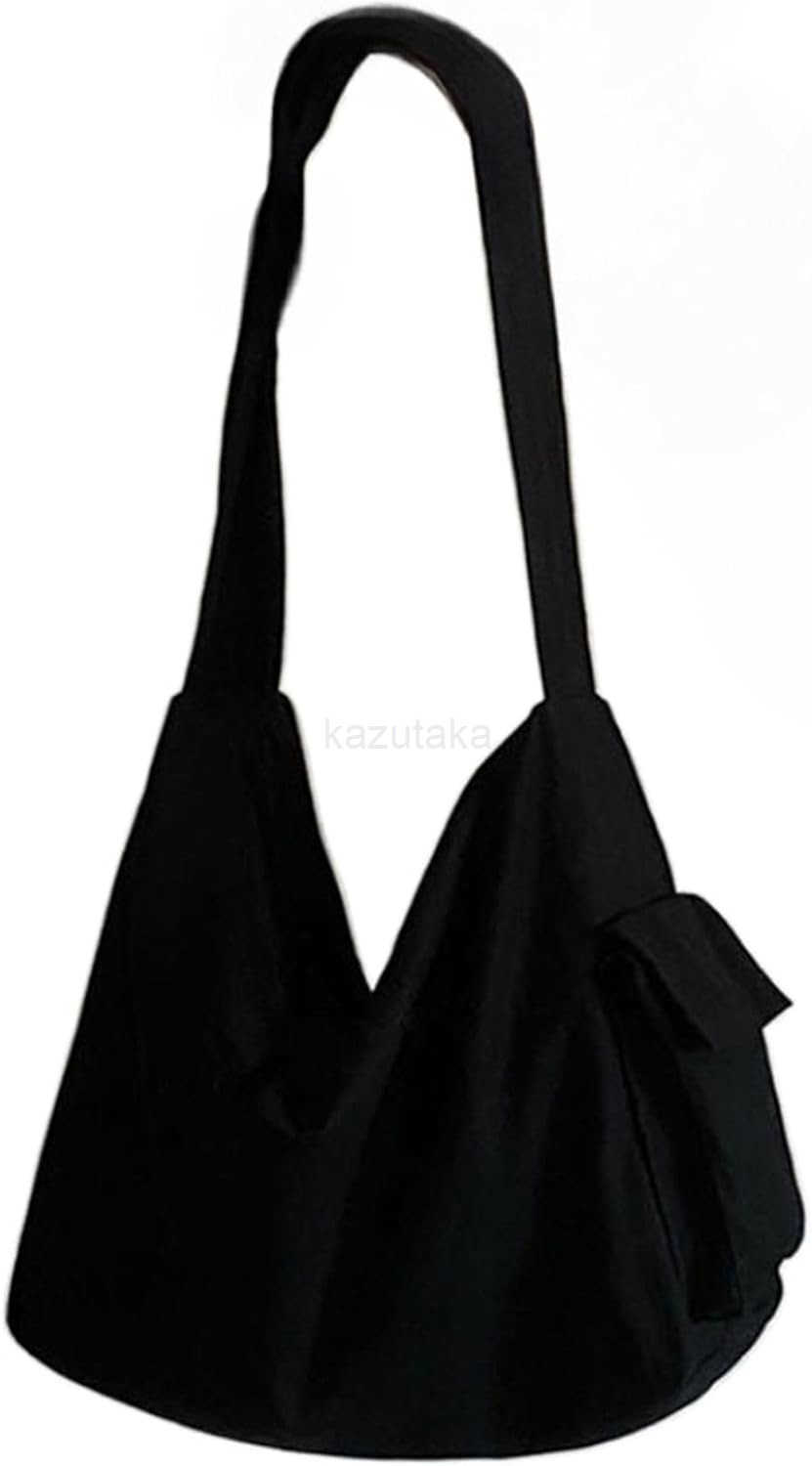 Canvas Crossbody Tote Bag for Women and Men Hobo Shoulder Bags Purse Black Beige Multipocket Casual Messenger Bag for Work Z250922