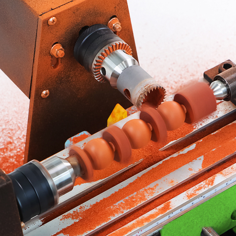 Buddha Lathe Grinding Polishing Cutting Round Hole Punching Pagoda Wooden Bead hine Mini DIY Woodworking