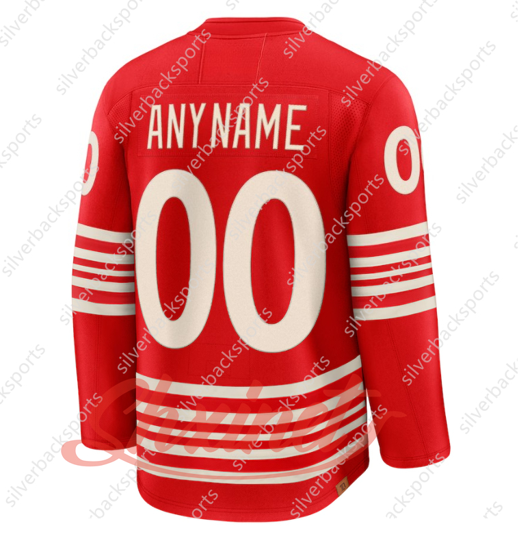 88 Patrick Kane 2025-26 Red Centennial Hockey Jersey 71 Larkins DeBrincat Seider Yzerman Lucas Raymond Gibson Custom Stitched Sweater Casual Wear Stre