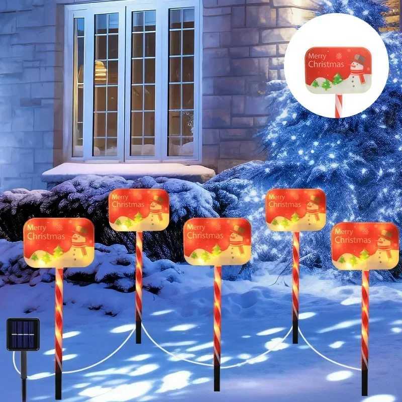 Christmas Santa Claus Lawn Lamps Waterproof Decorative Light New Year Halloween Festival Theme for Patio Pathway Courtyard Yard C250922