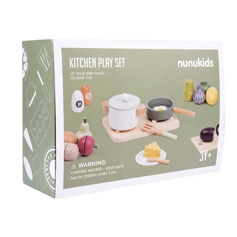 Kids Pretend Play House Toy Childrens House Kitchen Toys Fruits Toy Set Boys Girls Simulated Cooking Early Education C250922